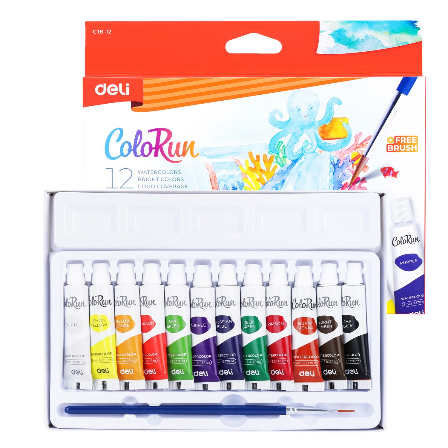 TEMPERA 12 CULORI 5ML DELI TEMPERA 12 CULORI 5ML DELI
